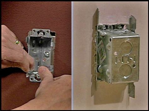 how to install a metal light switch box|installing electrical boxes on studs.